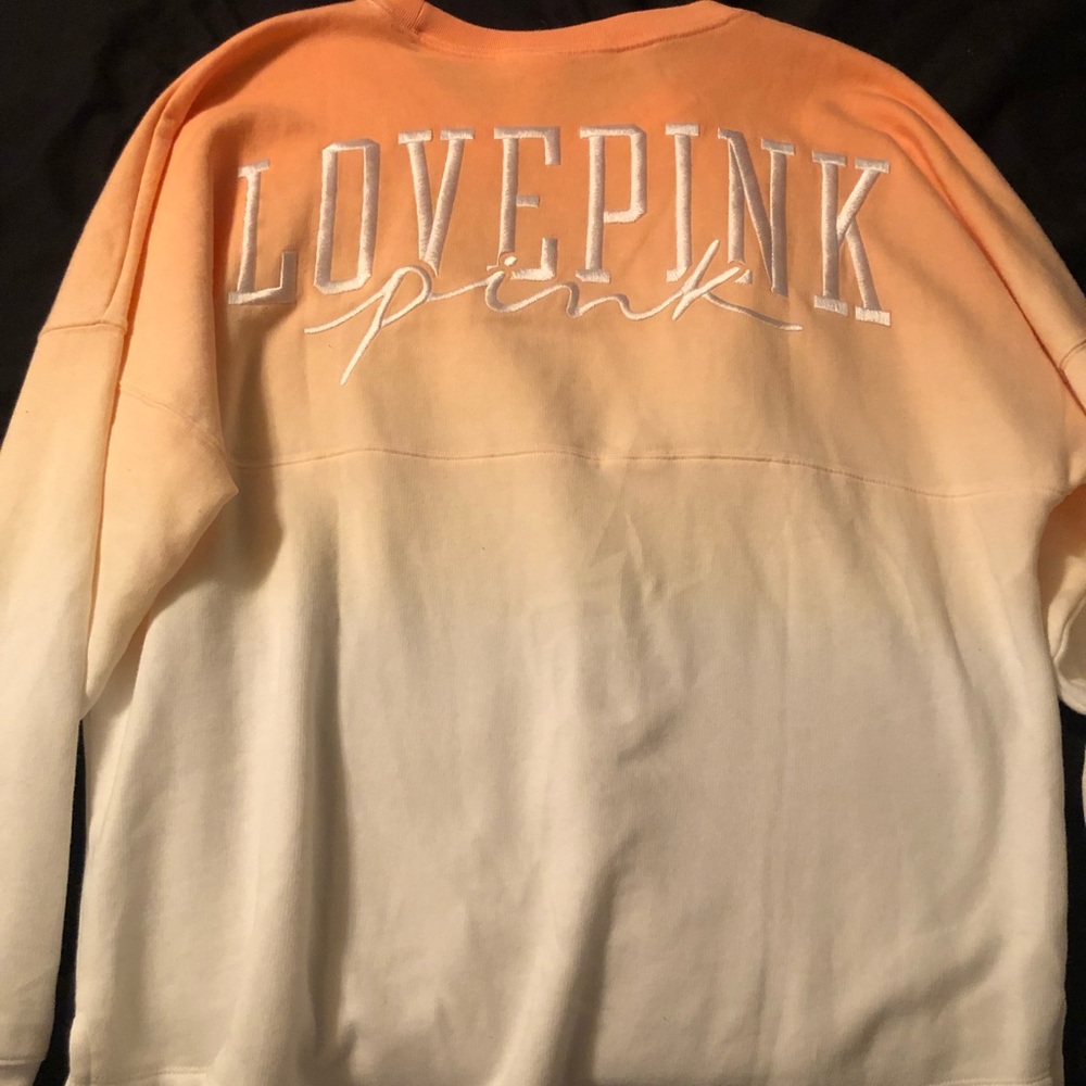 Victoria Secret Pink campus crew jersey ombré
